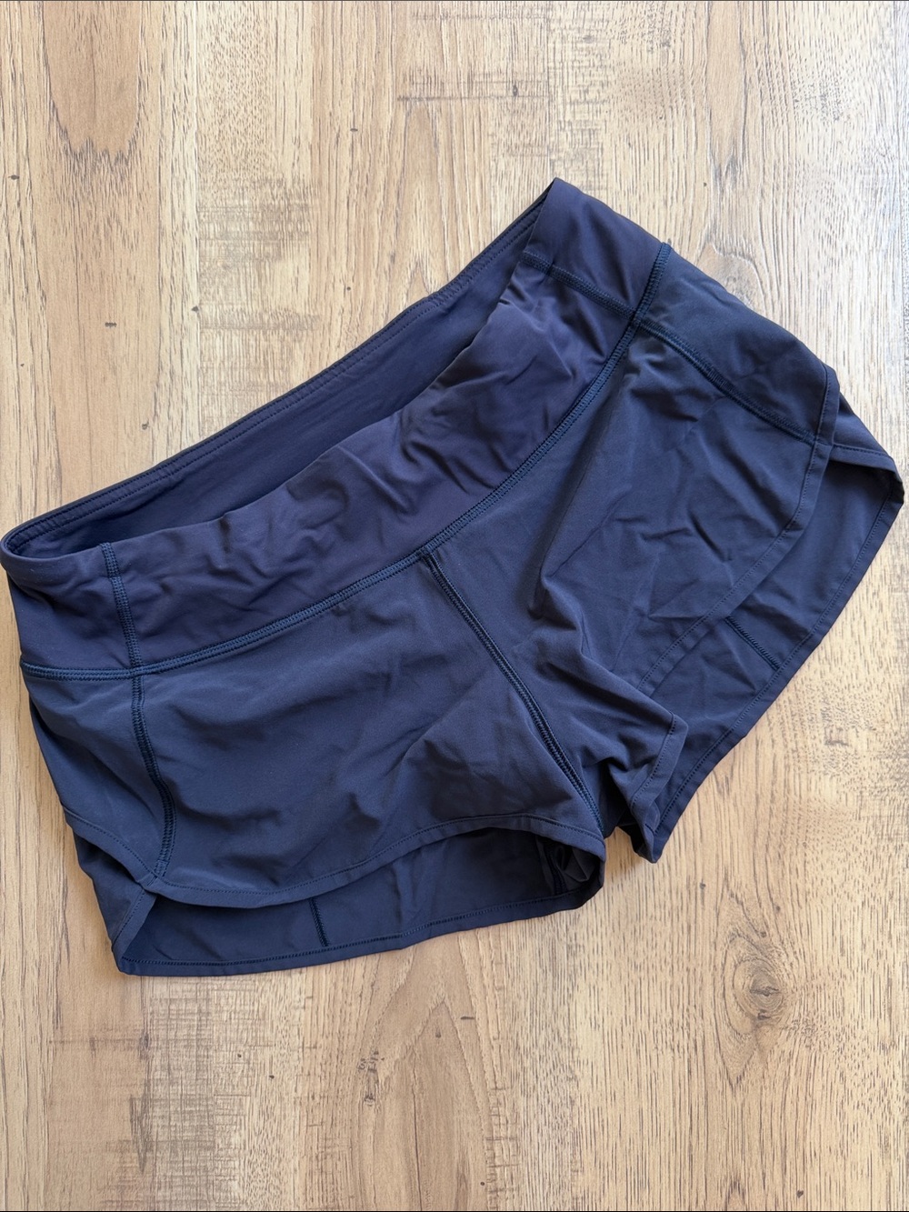 Navy Lululemon Speed Shorts